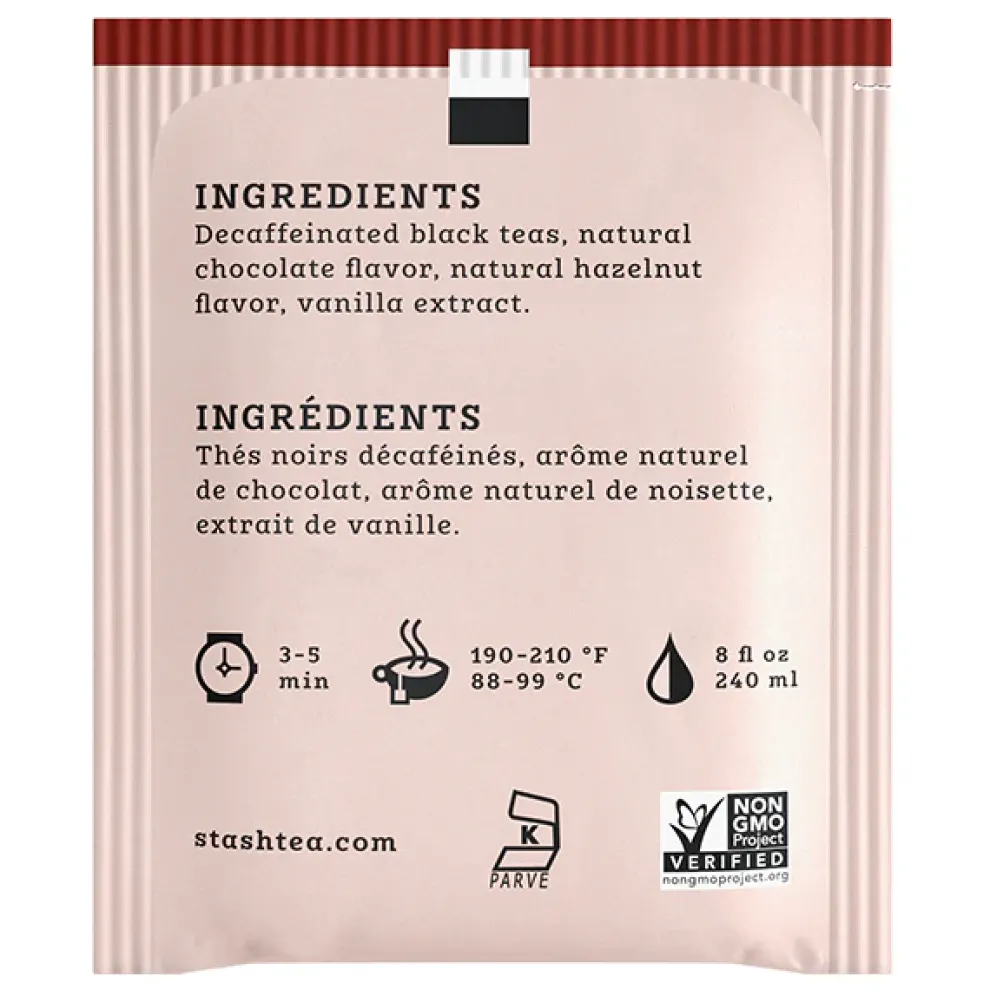 Chocolate Hazelnut Decaf Black Tea